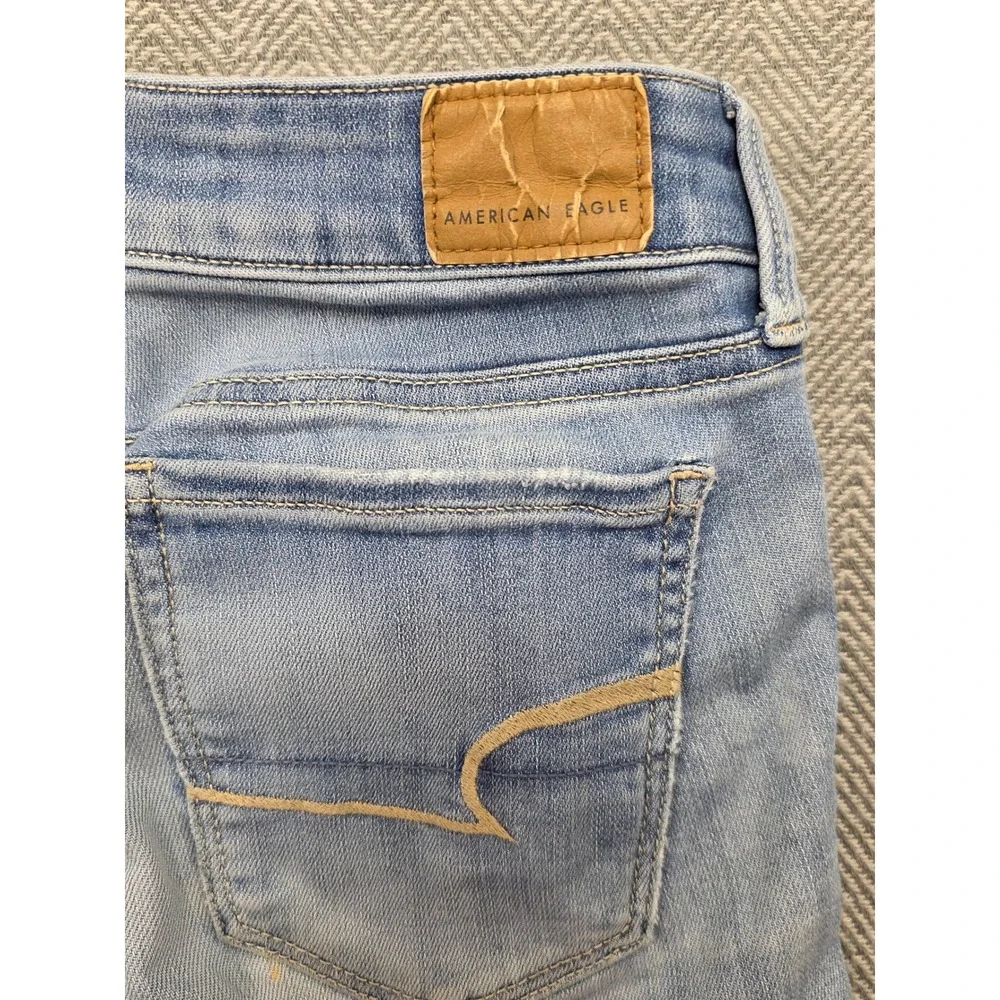 American Eagle Outfitters Womens Jeans Size‎ 2 Regular Light Wash Stretch Denim